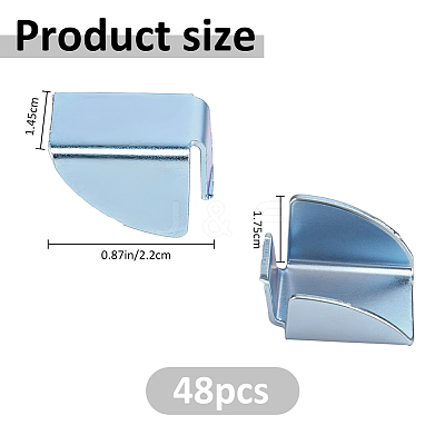48Pcs Iron Bracket Hooks FIND-FH0017-73-1