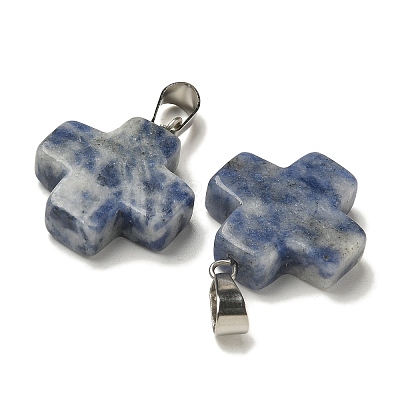 Natural & Synthetic Mixed Gemstone Pendants G-Z067-06P-01-1