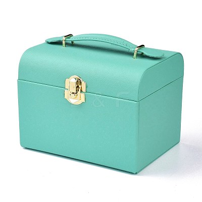 PU Leather Jewelry Organizer Box CON-P012-04B-1