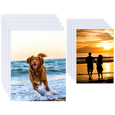 10Pcs 2 Styles Aluminum Heat Transfer Picture Plate AJEW-DC0002-05-1