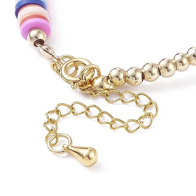 Alloy Enamel Shell Charm Bracelet BJEW-TA00086-1