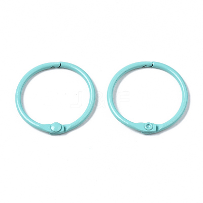 Spray Painted Iron Split Key Rings X-IFIN-T017-01-1