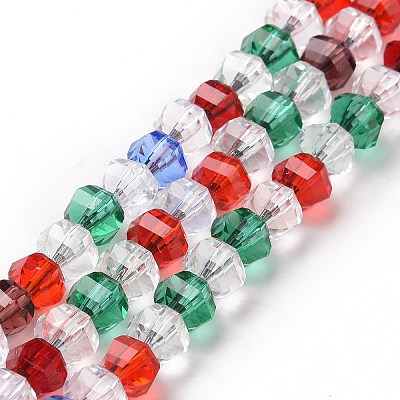 Transparent Glass Bead Strands GLAA-H018-05-1