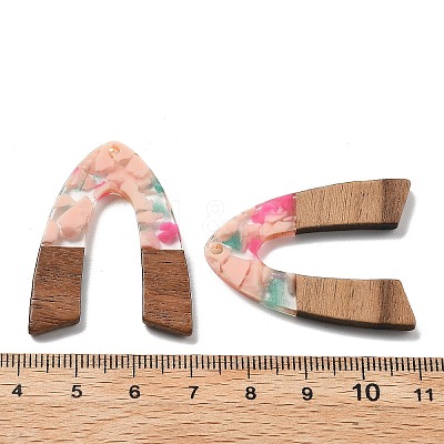 Resin and Walnut Pendants FIND-R051-11B-1