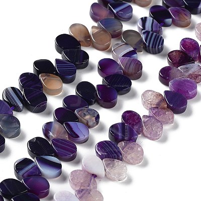 Natural Agate Beads Strands G-G021-04A-03-1