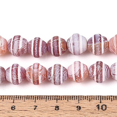 Dyed Natural Agate Beads Strands G-T144-27E-1