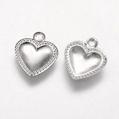 Tarnish Resistant 304 Stainless Steel Charms STAS-P153-01P-1