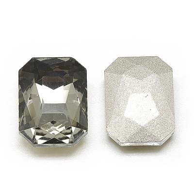 Pointed Back Glass Rhinestone Cabochons RGLA-T079-13x18mm-03-1