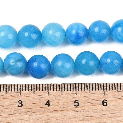 Natural Dyed White Jade Beads Strands GG-CBAEB22-B01-8mm-07-1