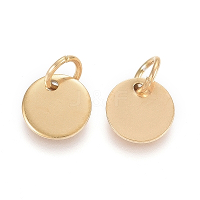 Ion Plating(IP) 304 Stainless Steel Charms EJEW-L238-03B-G-1