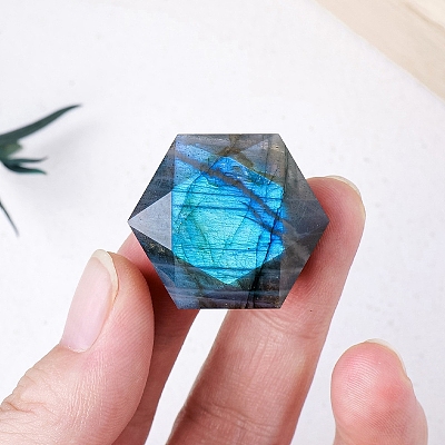 Natural Labradorite Carved Healing Star of David Ornaments PW-WG41086-01-1