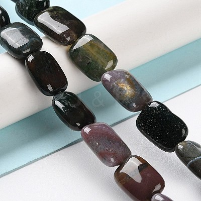Natural Indian Agate Beads Strands G-K357-D18-01-1