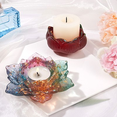 2Pcs 2 Styles Candle Holder Silicone Molds DIY-SZ0003-17-1