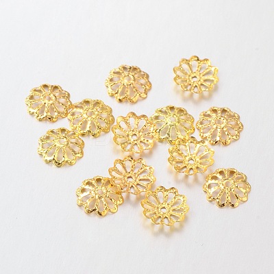 Iron Flower Bead Caps E191Y-G-1