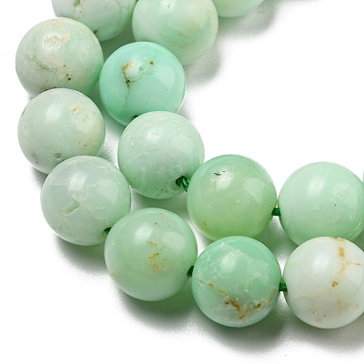 Grade A Natural Chrysoprase Beads Strands G-R494-A02-03-1