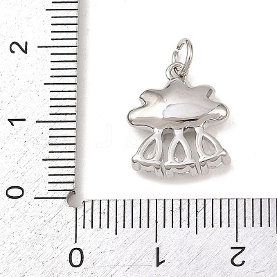 Brass Micro Pave Cubic Zirconia Pendants KK-G544-24P-1