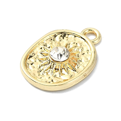 Alloy Clear Rhinestone Pendants PALLOY-S188-09G-01-1