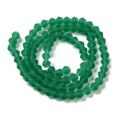 Imitate Austrian Crystal Frosted Glass Beads Strands EGLA-A039-T6mm-MD10-1
