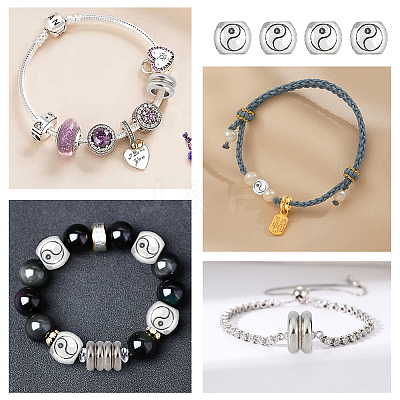 Tibetan Style Alloy European Beads FIND-DC0002-68-1