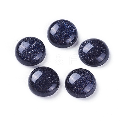 Synthetic Blue Goldstone Cabochons G-L510-01A-1