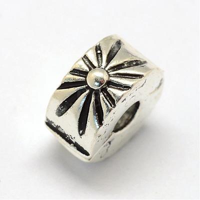 Alloy European Style Clasps PDLC-R001-11AS-1