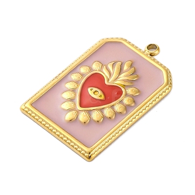 304 Stainless Steel Pendants STAS-V004-05G-1