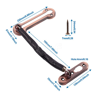 Stainless Steel Swing Bar Door Lock X1-SW-TAC0002-02C-1