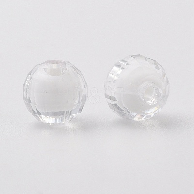 Transparent Acrylic Beads TACR-S086-08mm-01-1