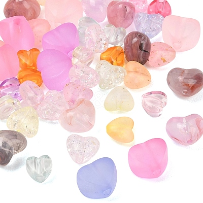 50Pcs 5 Styles Transparent Acrylic Beads TACR-YW0003-40-1