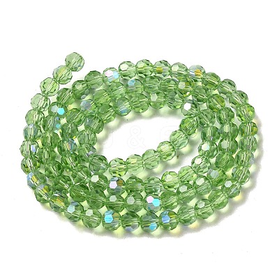 Electroplate Transparent Glass Beads Strands LS-EGLA-A035-T6mm-L09-1