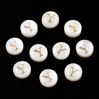 Natural Freshwater Shell Beads SHEL-N036-01Y-1