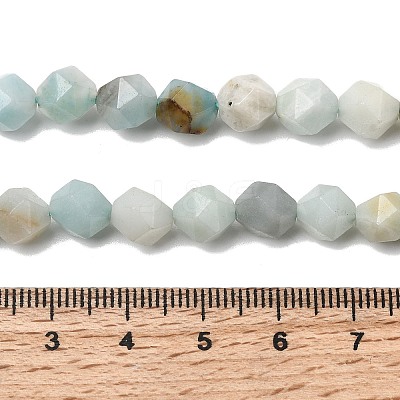 Natural Flower Amazonite Beads Strands G-Z119-A08-02-1