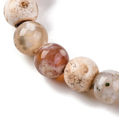 Natural Fire Crackle Agate Beads Strands G-G163-A01-01-1