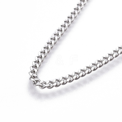 Non-Tarnish Adjustable 201 Stainless Steel Slider Necklaces X-NJEW-L156-001P-1