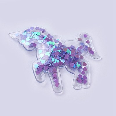PVC and Paillette Decoration X-AJEW-F037F-1