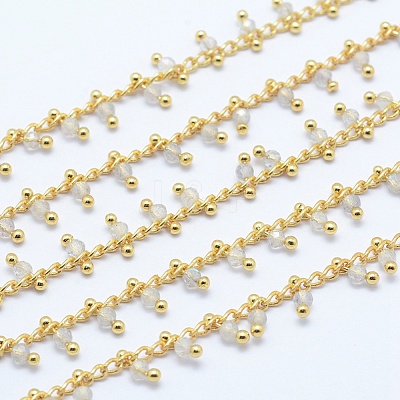 Natural Labradorite Handmade Beaded Chains CHC-P003-11B-1