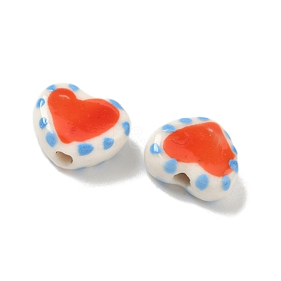 Handmade Porcelain Beads X-PORC-P031-03C-1