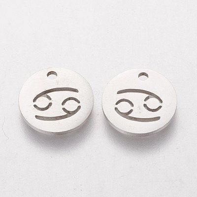 Non-Tarnish 304 Stainless Steel Charms STAS-Q201-T095-4-1