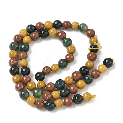 Natural Mixed Gemstone Beads Strands G-P574-A01-6mm-1