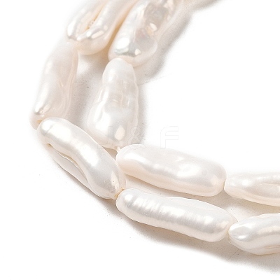 Natural Baroque Pearl Keshi Pearl Beads Strands PEAR-E016-024-1