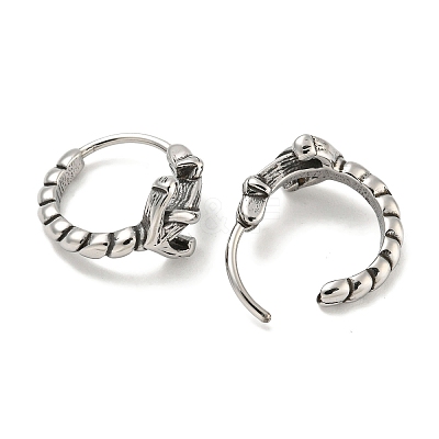 316 Surgical Stainless Steel Hoop Earrings EJEW-D096-13G-AS-1