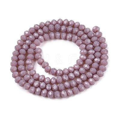 Opaque Solid Color Imitation Jade Glass Beads Strands EGLA-A044-P3mm-D13-1