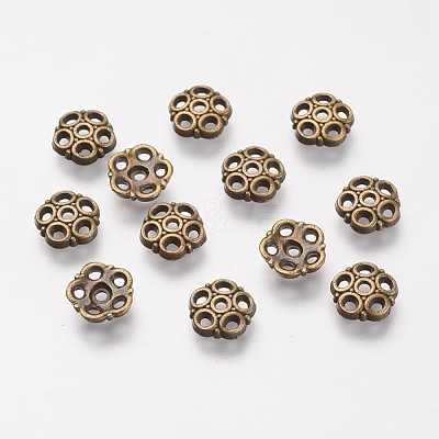 Tibetan Style Alloy Bead Caps MLF9832Y-NF-1
