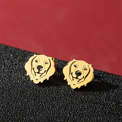 Stainless Steel Stud Earrings PW-WG88127-09-1