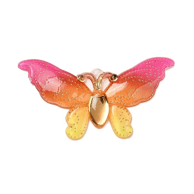 Gradient Color Resin Pendants RESI-Q012-03K-1