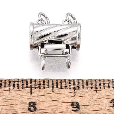 925 Sterling Silver Box Clasps STER-T008-56S-1