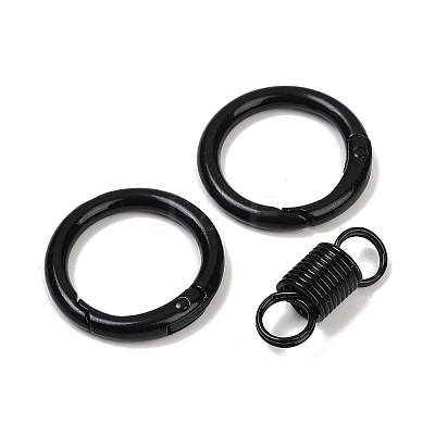 Alloy Spring Gate Clasps PALLOY-Q009-01L-1