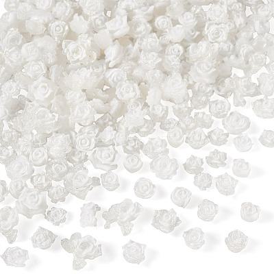 200Pcs Flower & Butterfly Resin Cabochons CRES-TA0001-89H-1
