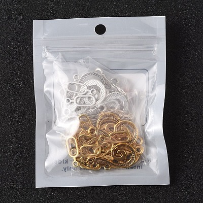 20 Sets 2 Style Alloy Hook and Eye Clasps FIND-YW0007-35-1
