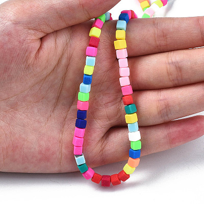 Handmade Polymer Clay Beads Strands X-CLAY-N008-061-10-1